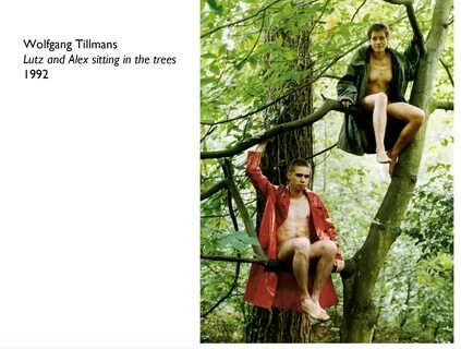 Wolfgang Tillmans Lutz and Alex sitting in the trees 1992.