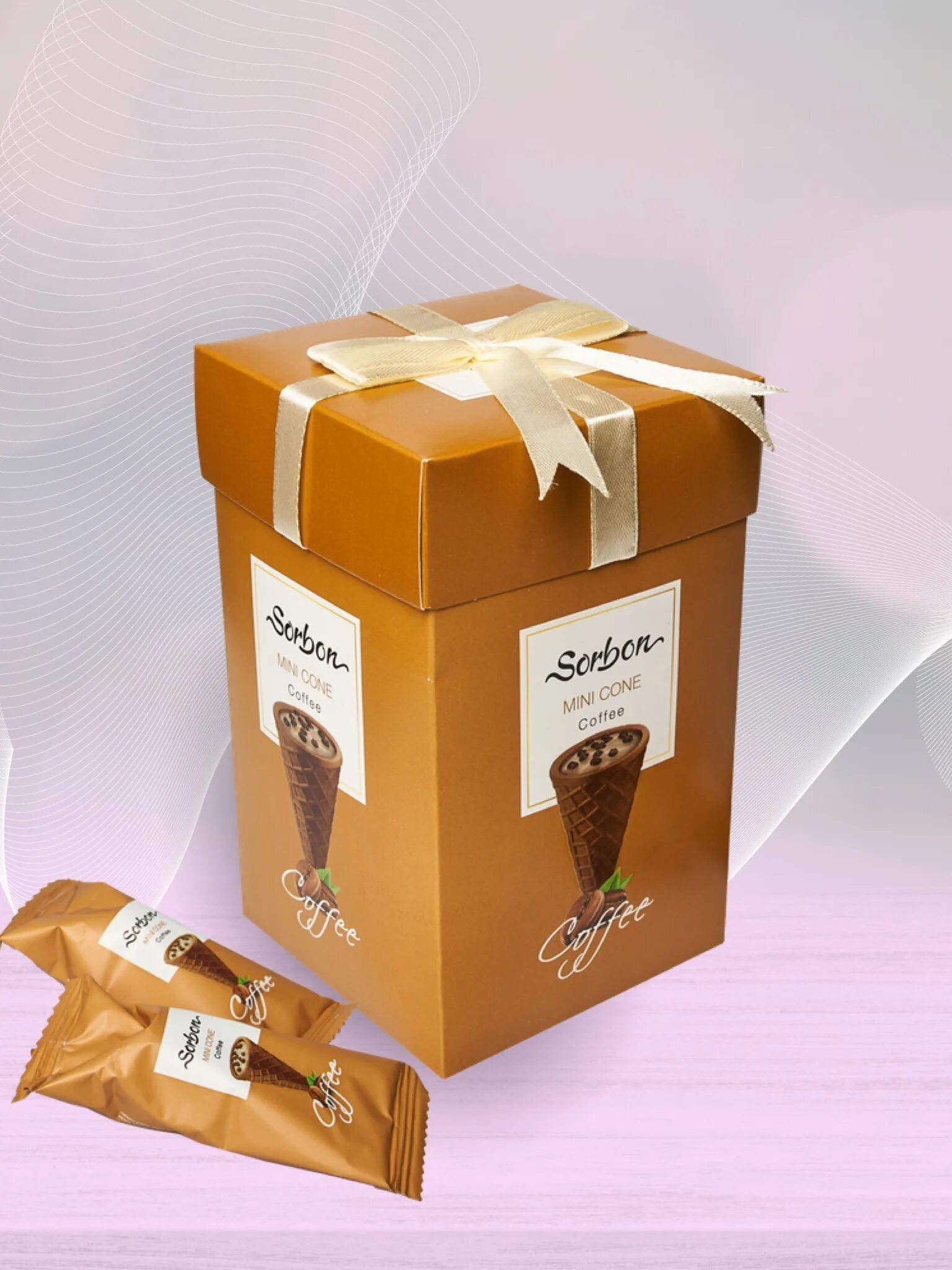 Sorbon. Sorbon mini cone конфеты. мини рожок sorbon 200 гр. конфеты сорбон мини рожок ассорти. сорбон мини рожок sorbon &quot;кофе и возд. зерна&quot; 200гр*9шт кофейный.