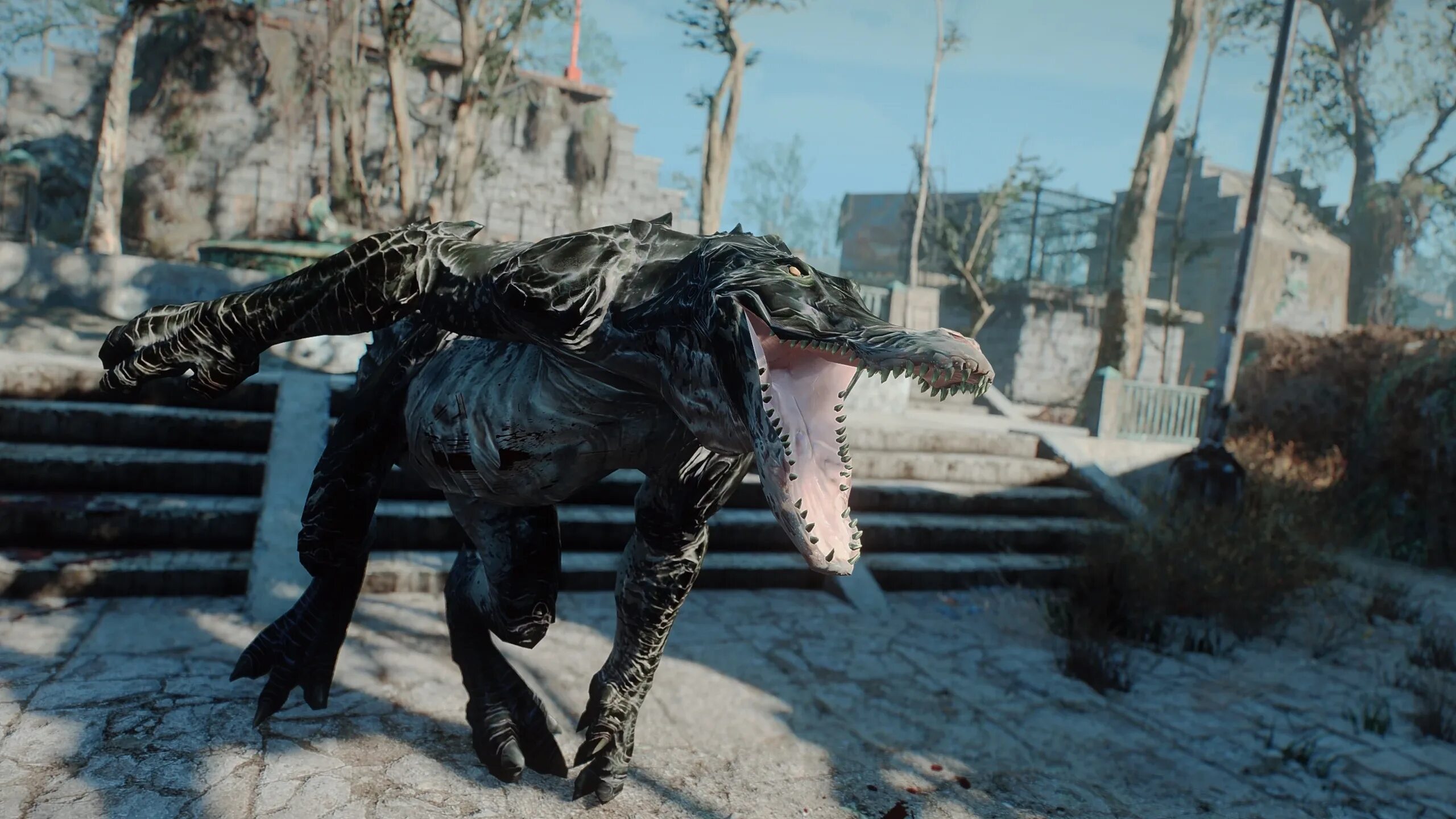 Fallout 4 ss2. Fallout 4 мод на крокодилы.