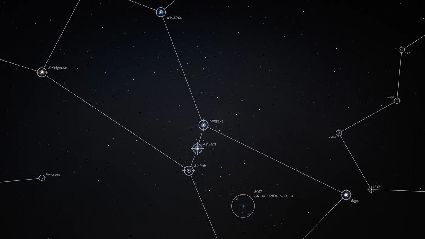Созвездие орион на звездном небе. Ригель в созвездии Ориона. Звезда Беллатрикс Ориона. Беллатрикс в созвездии Ориона. Созвездие Ориона схема с названиями звезд.
