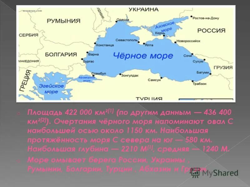 Площадь чёрного моря км2. Ширина черного моря. Размеры черного моря. Длина и ширина черного моря.