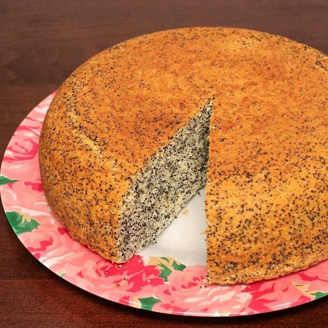 Рецепт простого пирога в мультиварке. Маковый шифоновый бисквит. маковый бисквит. бисквит в мультиварке. выпечка из мультиварки.