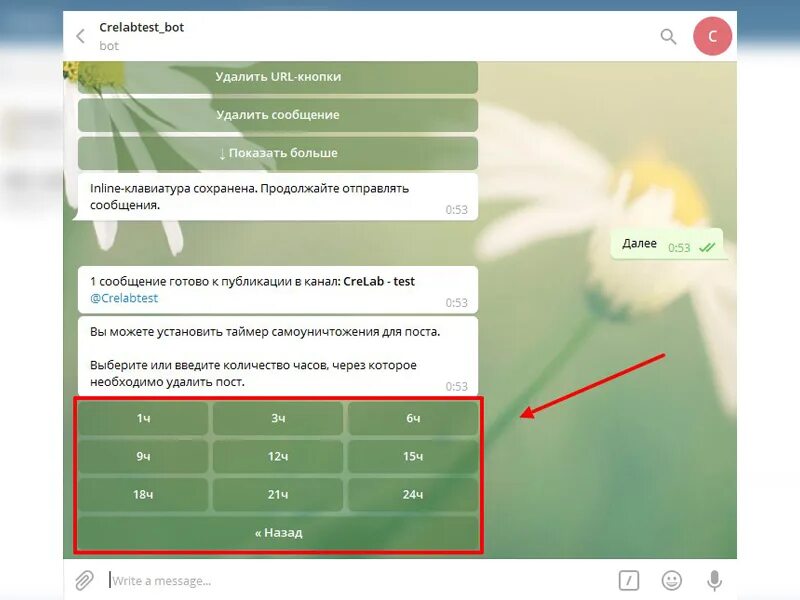 Боты для удаления сообщений
