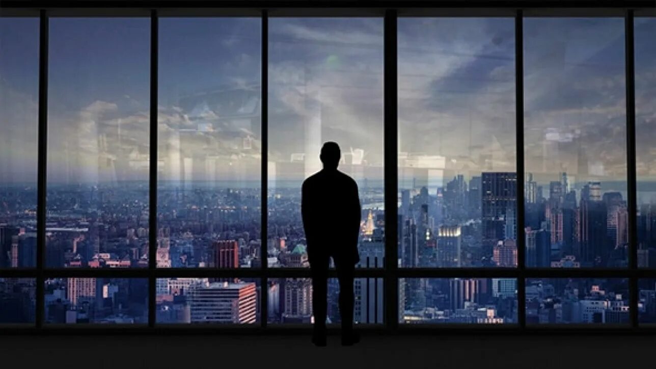 Who is at the window