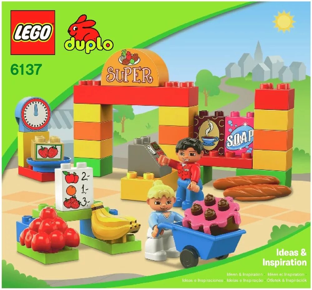 Duplo инструкции. Lego duplo магазин. лего дупло 6137. lego duplo 30060. лего дупло супермаркет 6137 инструкция.