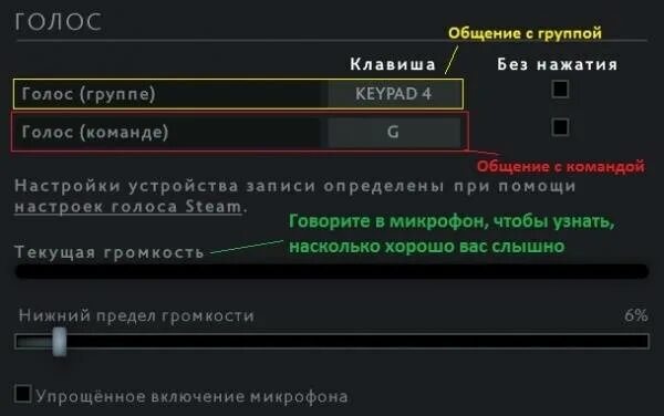 Не работает голосовой микрофон. Микрофон в доте. как включить голосовой чат в доте 2. не работает микрофон в дота 2. отключился микрофон в доте.