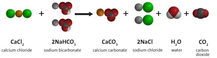 Cacl2 na2co3 молекулярное