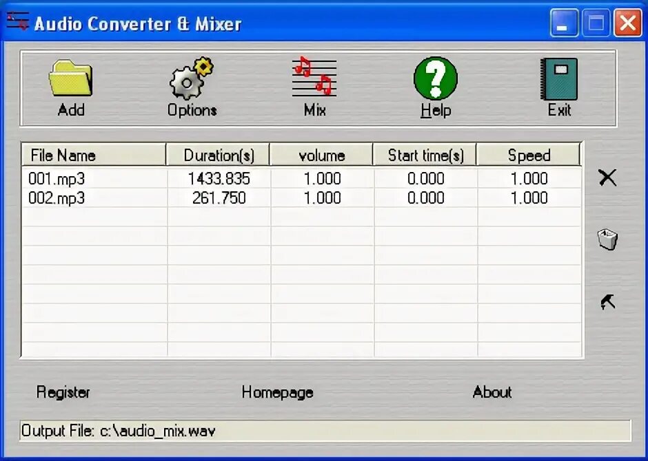 Audio file converter