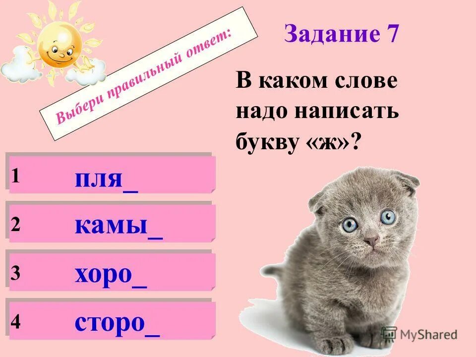 Синоним к слову котенок