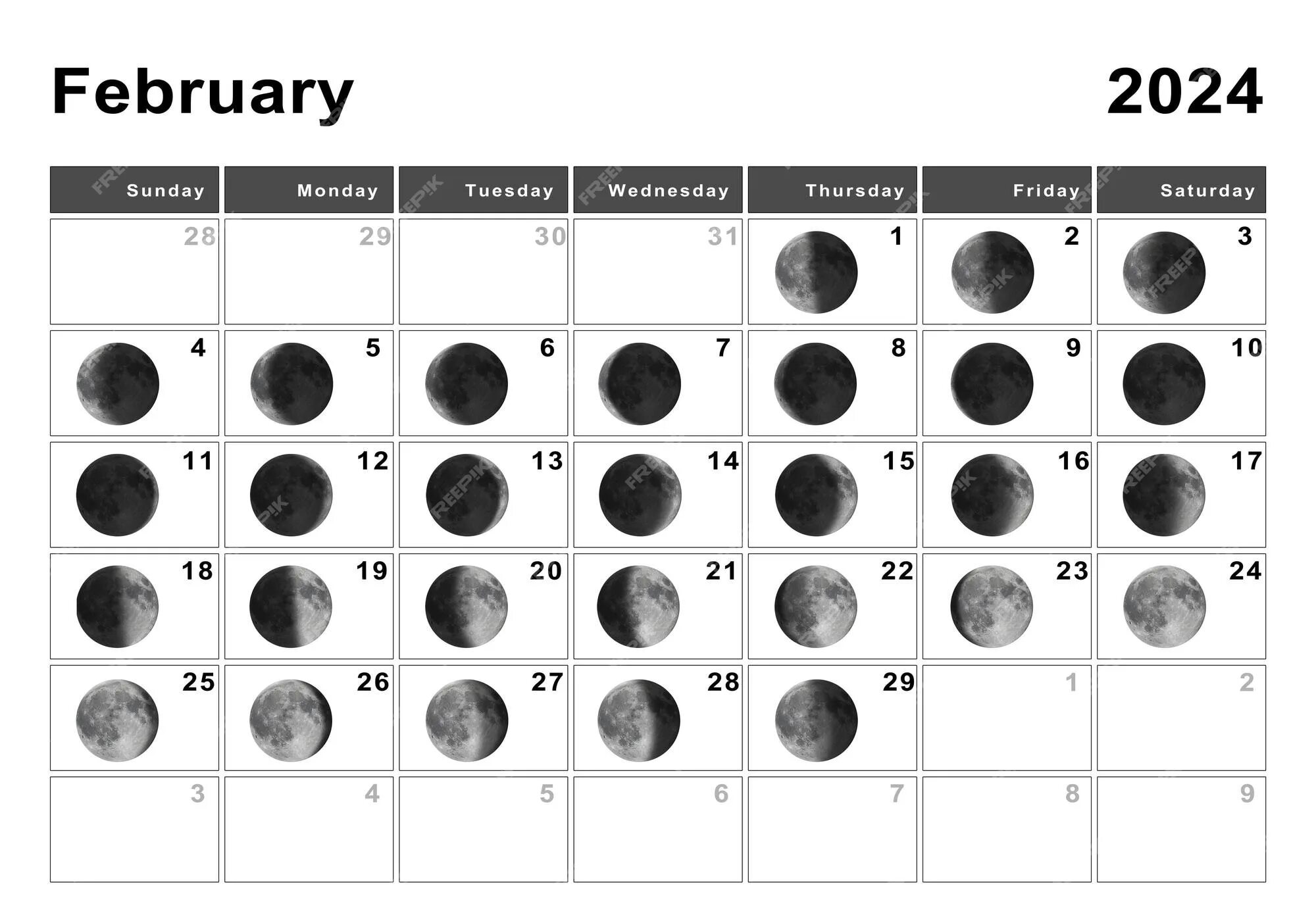Лунный календарь на 2024 со знаками