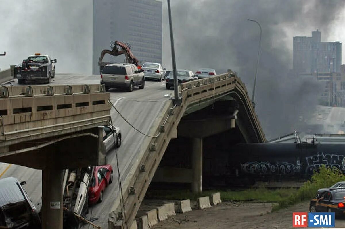 Bridge destroyed
