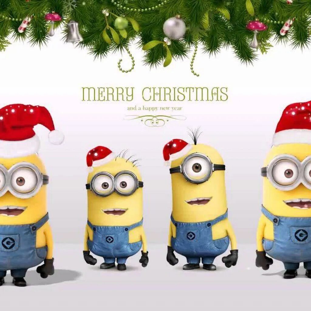 Minions holiday special. Миньоны новый год. Миньоны Рождество. Happy New year Миньоны. Миньоны новый год гифка.