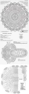 Схема вязаного ковра из шнура