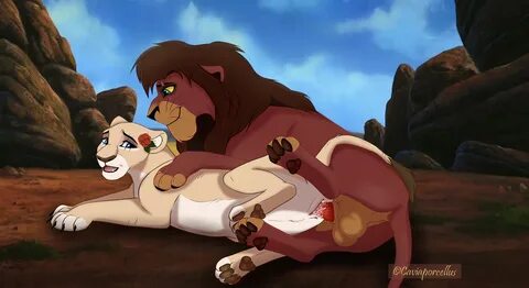 kovu, disney, the lion king, digital media (artwork), hi res, animal genita...