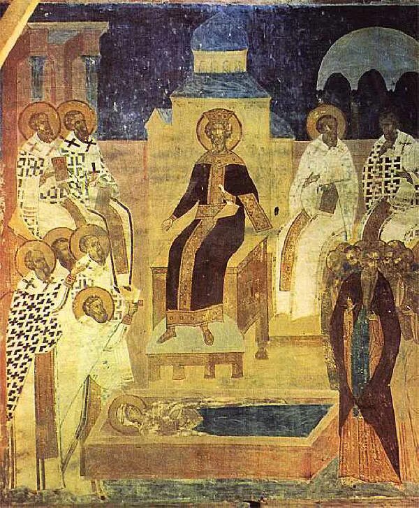 Фрески сурикова в храме христа спасителя. Четвертый вселенский собор суриков. Четвертый вселенский собор. Iv вселенского собора. Вселенский собор в халкидоне.