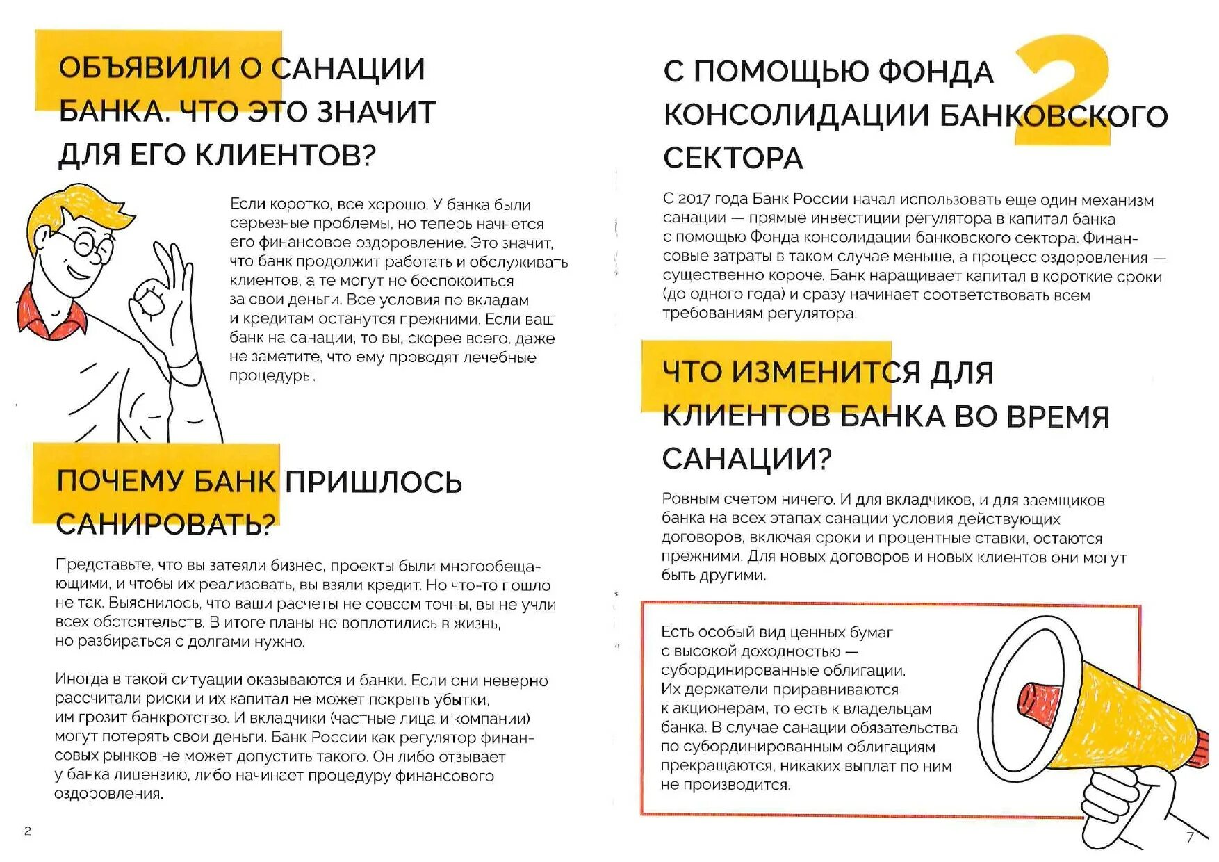 Условия санации