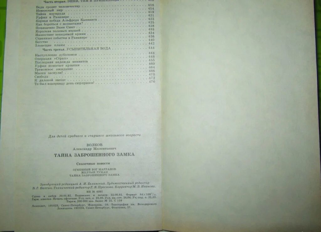 Заброшенный замок книга. Тайна заброшенного замка оглавление. Тайна заброшенного замка Волков сколько страниц в книге.