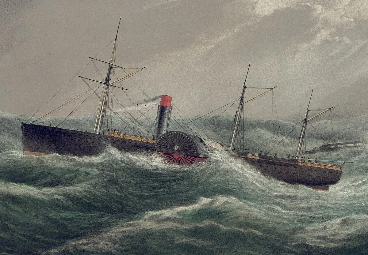 Сс море. SS Pacific 1849. Пароход Пасифик. Пароход Пацифик 1850. RMS Atlantic 1871.