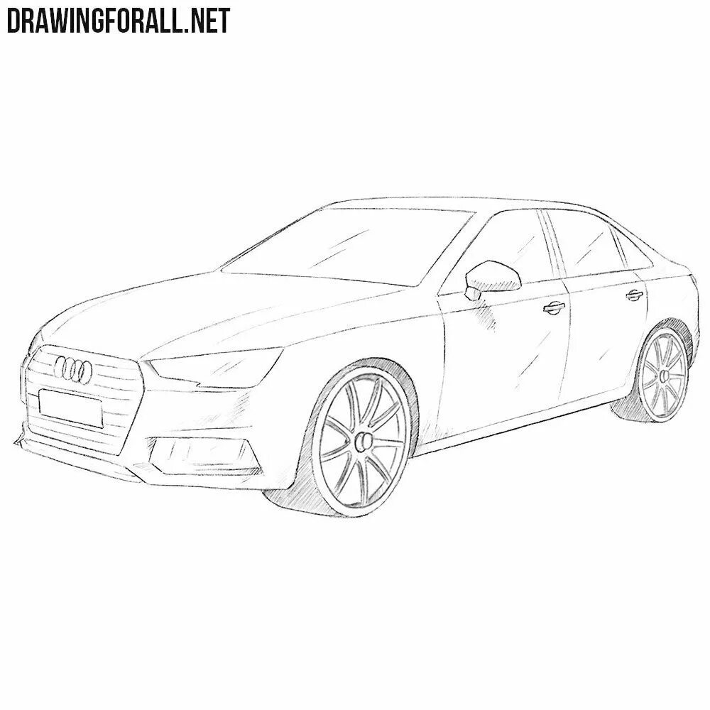 Рисунки карандашом а4 формат. Рисовать ауди сбоку. audi a4 avant sketch. рисунки карандашом машины ауди. эскиз машины карандашом audi.