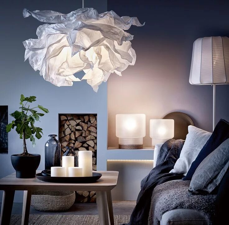 Krusning Ikea lamp, Creative lighting, Ikea furniture hacks
