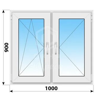 Окно двухкамерное 1200х1200