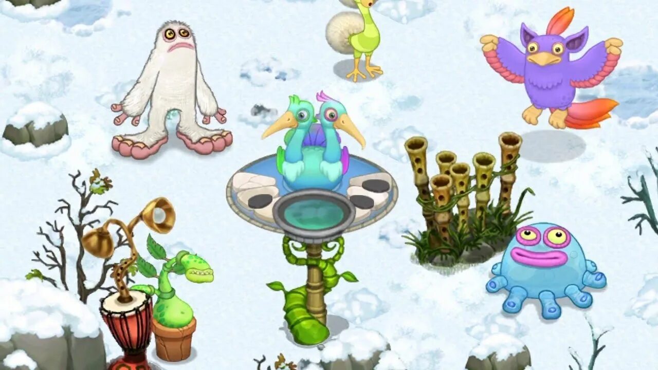 My singing monsters cold. Ледяной остров my singing monsters. остров холода my singing. поющие монстры остров холода. снежный остров my singing monsters.