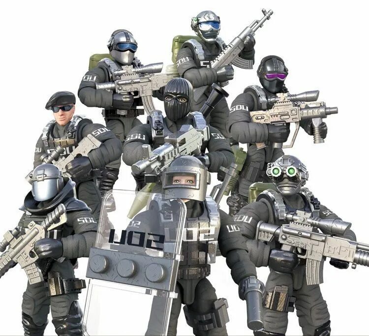 Военные наборы лего 2 мировая война. Лего военные человечки с оружием. Слубан ww2 наборы армия. Набор солдатиков лего swat. Mega bloks construx.