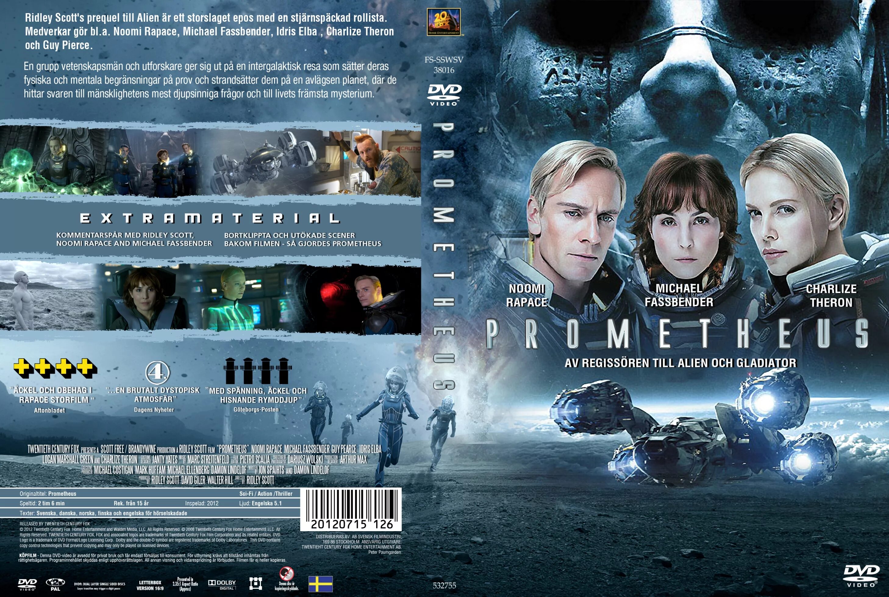Прометей Prometheus (2012). Прометей (2012) (Prometheus) Постер. 2012 обложка
