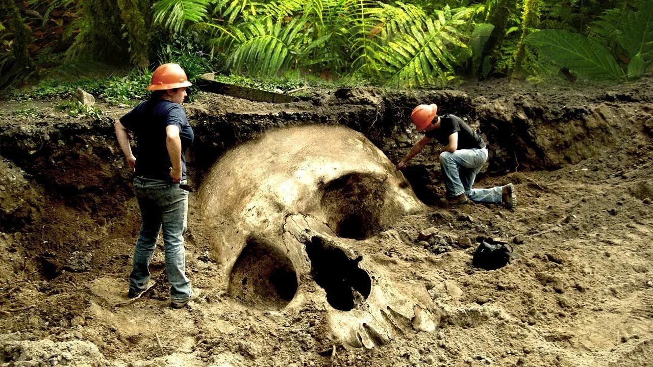 Раскопки гигантских людей. Человек проживший под землей