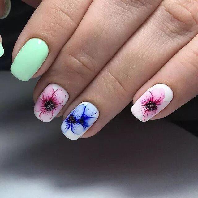 40 Pink Nails Designs: Top Nail Art Inspiration in Shades of Rosy Pink flower na