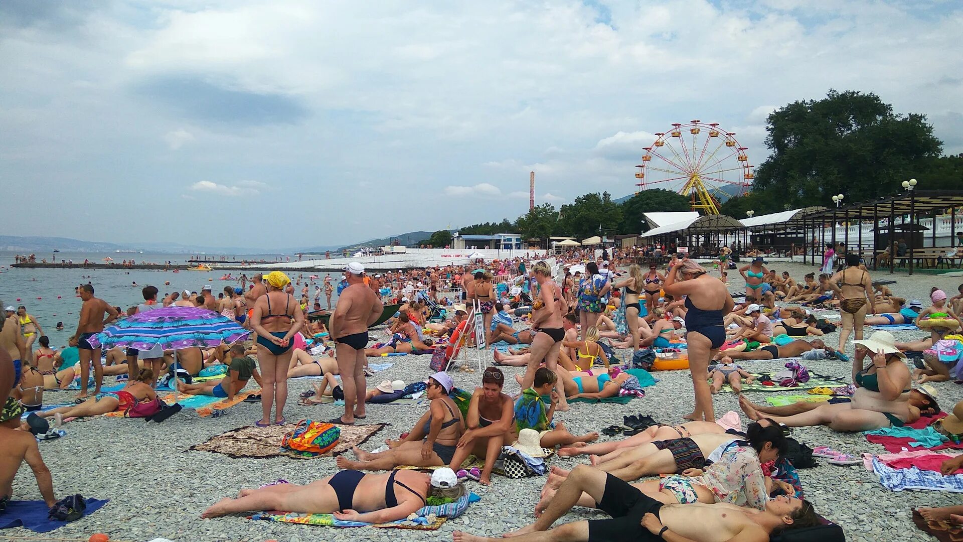 пляж кабардинка 2023.