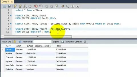 Select from users order by