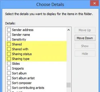 Sender details