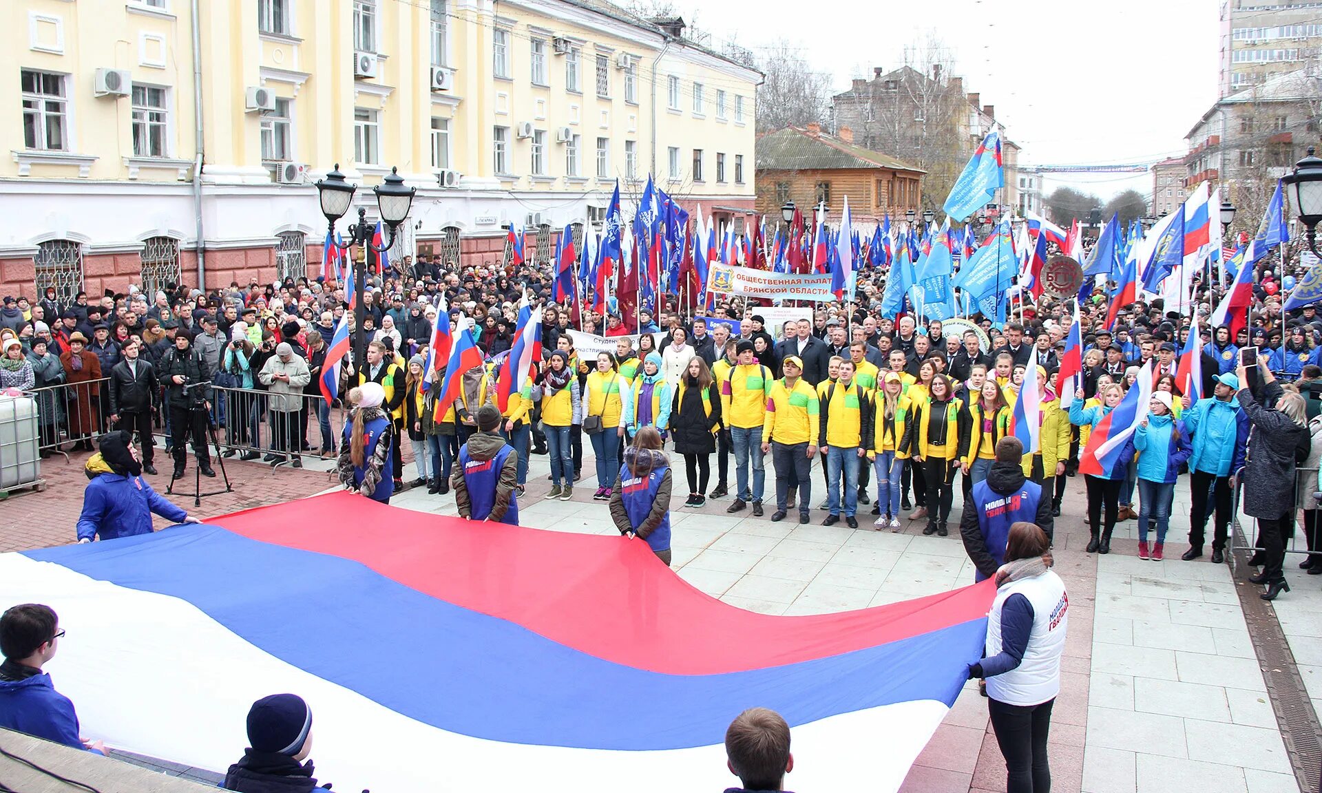 Брянск это украина. День народного единства Брянск. День народного единства фото. Митинг мы едины. День России Брянск.