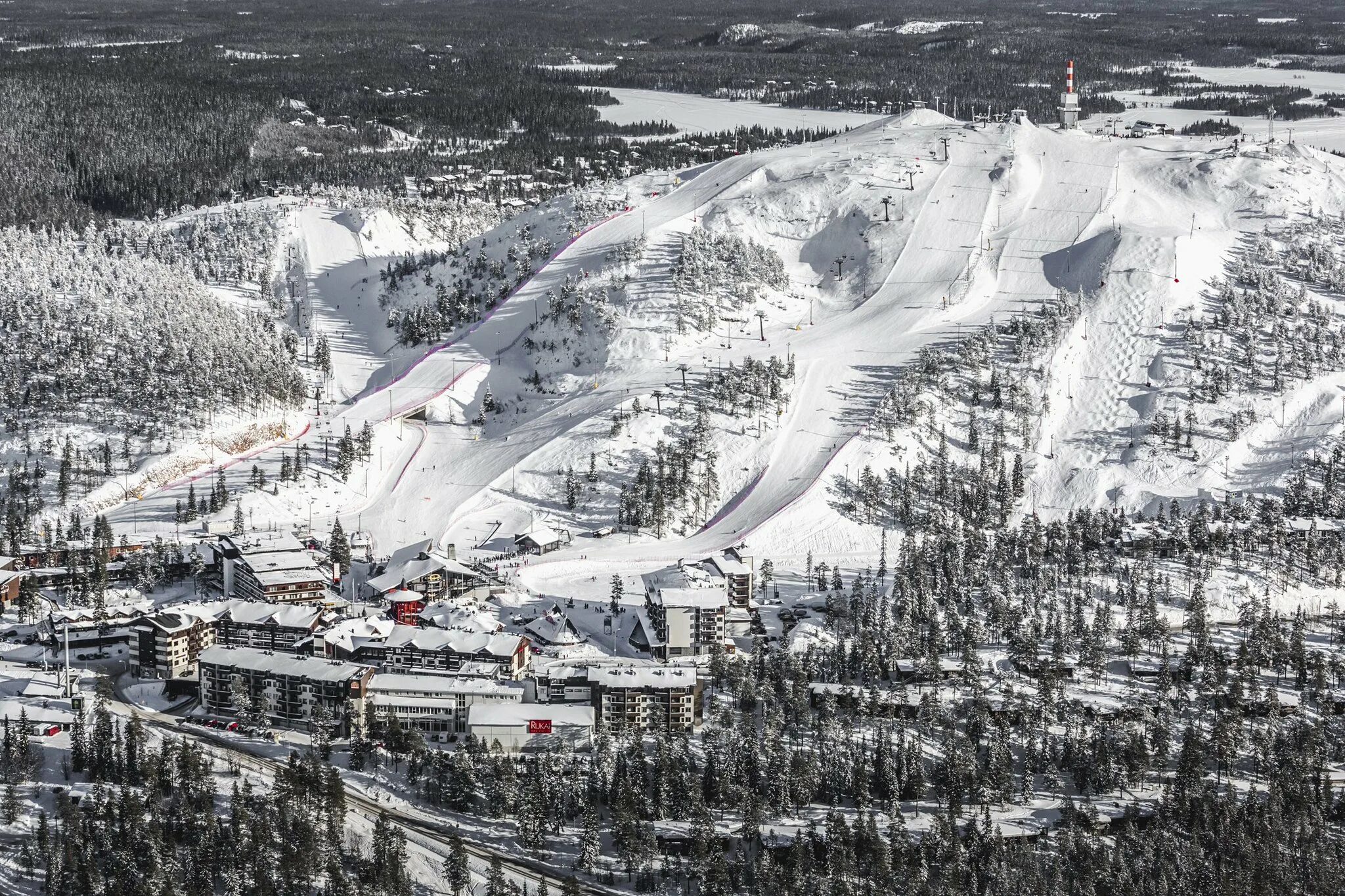 Рука горнолыжный. Финляндия Рукка горнолыжка. Ruka Kuusamo Финляндия. Ruka горнолыжный курорт Финляндия. Финляндия рука - Куусамо.