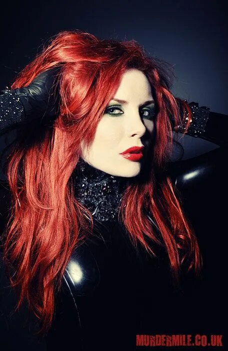 Blacked red hair