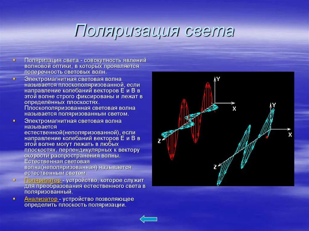 Световые волны 2 вариант. Поляризация света. Поляризация световых волн. Поляризация света физика. Поляризация света теория.