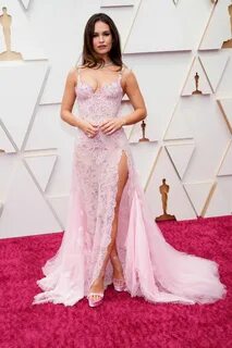 Lily James - Oscars 2022 Red Carpet.