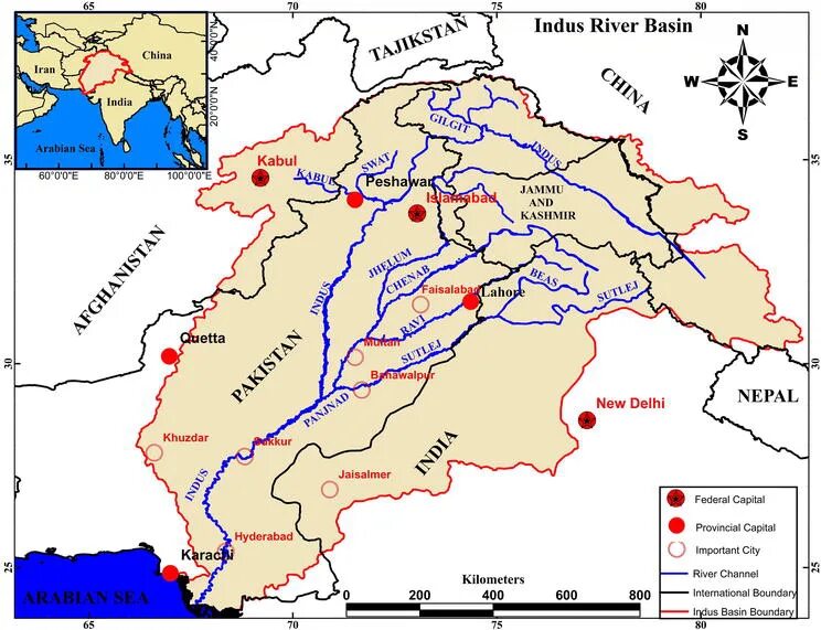 Где река инд на карте Ganges Map, Ganga River Map Indian history facts, Indian river map, India world