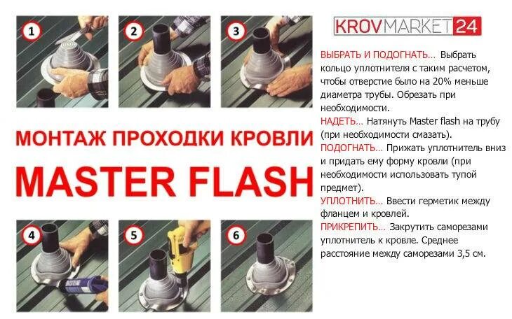 Как правильно установить мастер флеш на дымоход. Как правильно установить мастер флеш на дымоход
