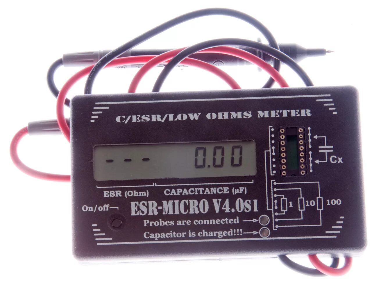 Измеритель емкости ESR-Micro v5.0s. Измеритель ёмкости конденсаторов прибор ESR Micro v4. ESR Micro v5.05. ESR-Micro v4.0s плата.