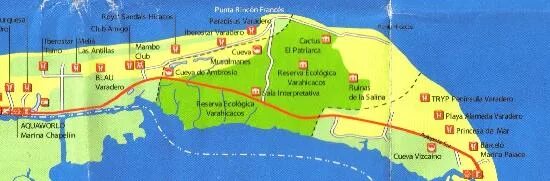 Карта отелей варадеро куба. Карта Варадеро с отелями. Туристическая карта Варадеро. Варадеро на карте Кубы. Карта отелей Кубы Варадеро.
