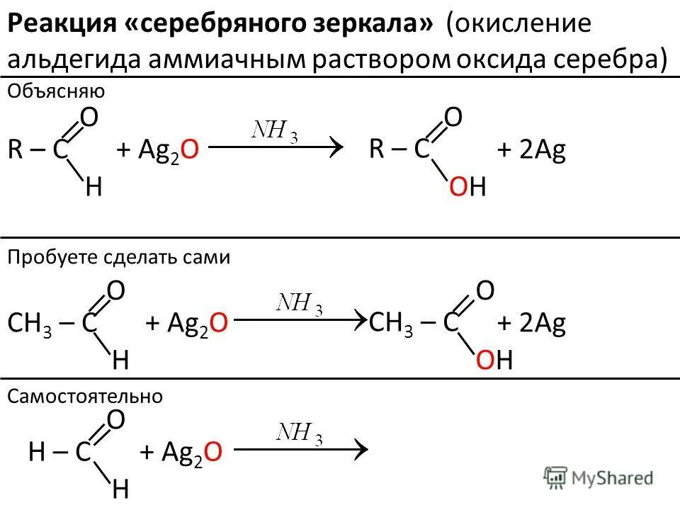 Продуктом реакции серебряного