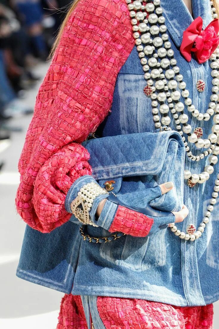 Модные элементы одежды. Коллекция chanel деним. модные детали в одежде. необычные элементы одежды. стильные детали в одежде для женщин.