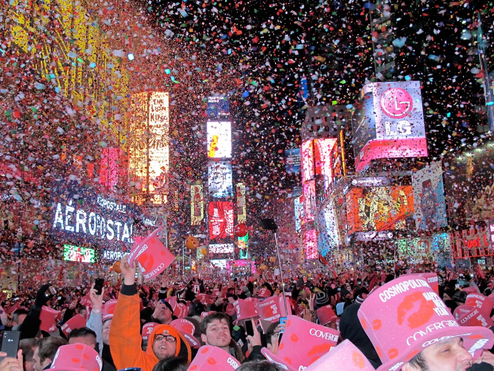Time square new year. Happy new year 2025.