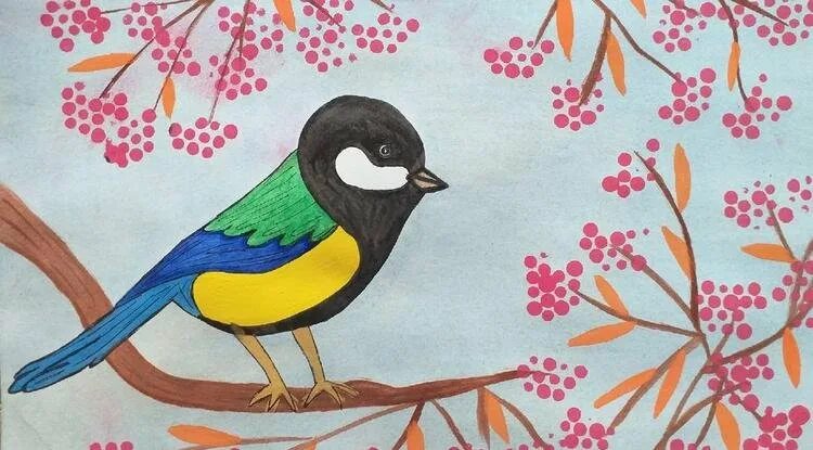 Рисунки синичкин. Рисование Синичкин день. Рисование в детском саду синичка на ветке. Синичкин день рисунок. Синичкин день рисунок конкурс.