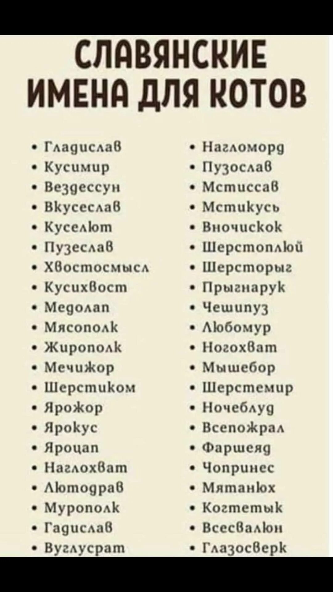 Прозвища моделей