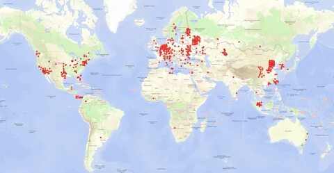 Карта dns серверов
