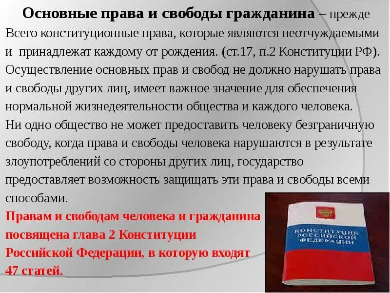 Роль гражданина конституция рф