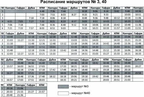 Расписание автобусов на губина